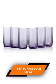 Pasabahce Leia Purple Glass 310ml 6pcs